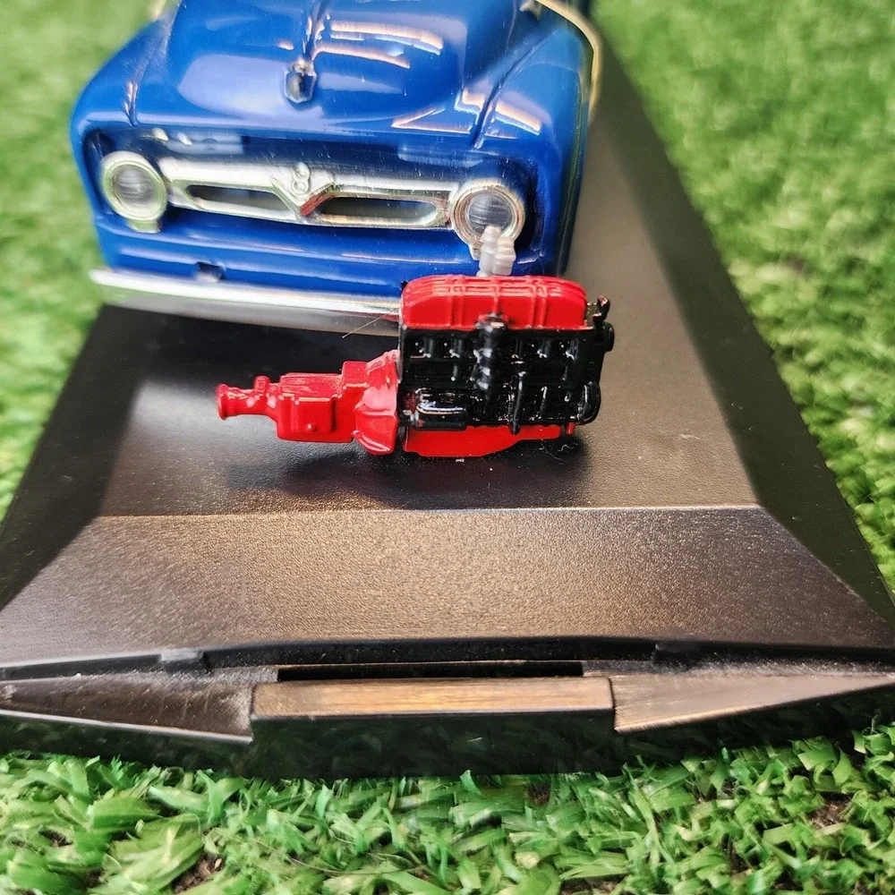 Vintage 1998 Road Champs 1956 FORD F-100 PU Blue Diecast 4.5